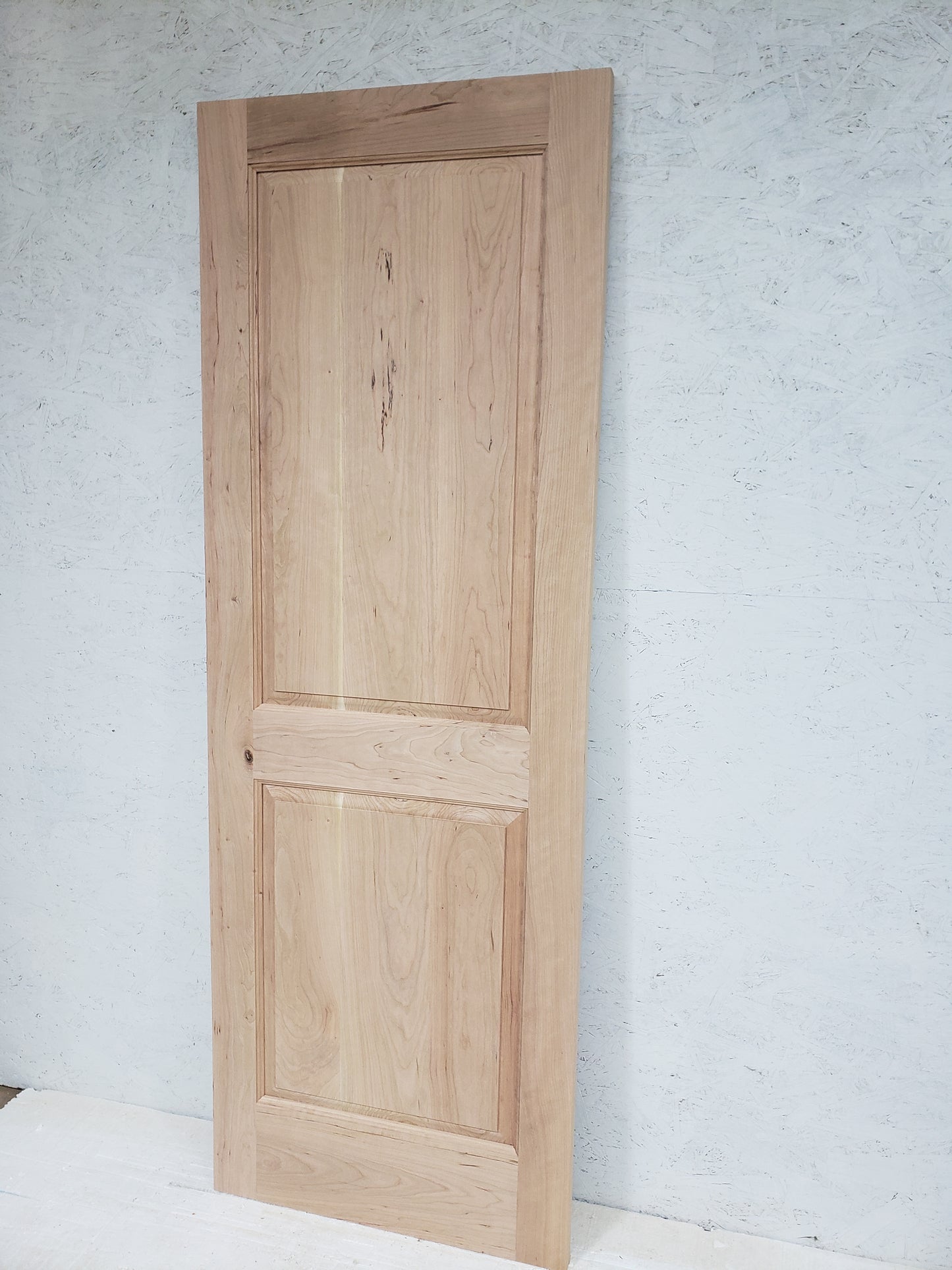 Cherry Craftsman Door, Size 28x80, Two Raised Panel