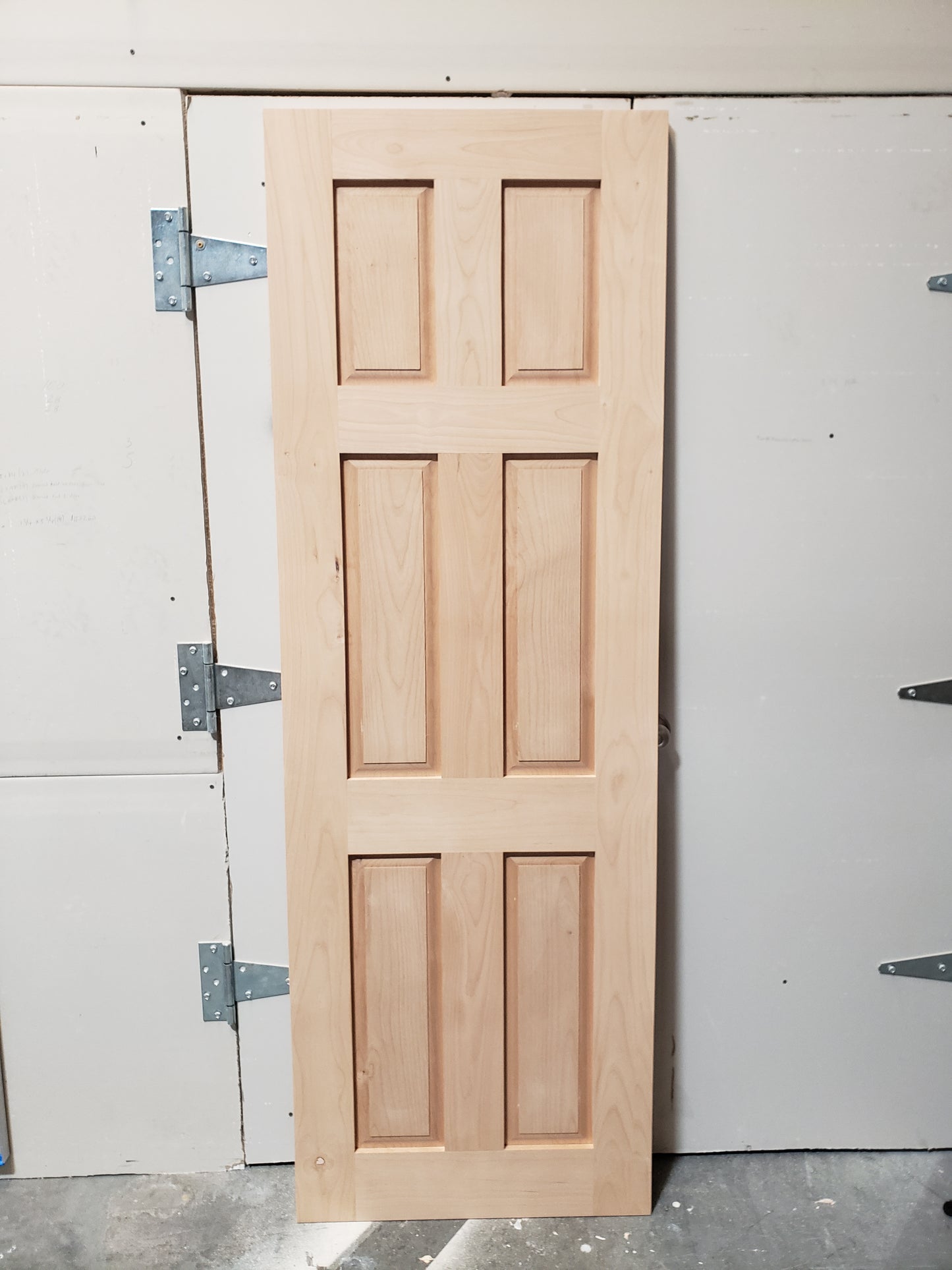 Six Raised Panel Solid Wood Door