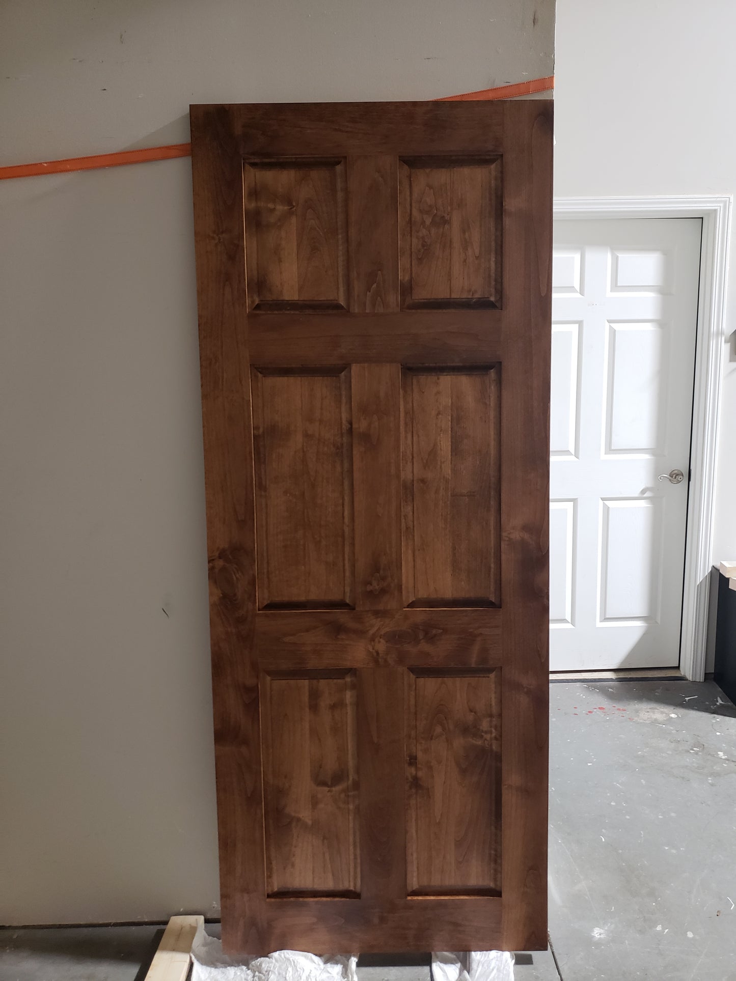 Six Raised Panel Solid Wood Door