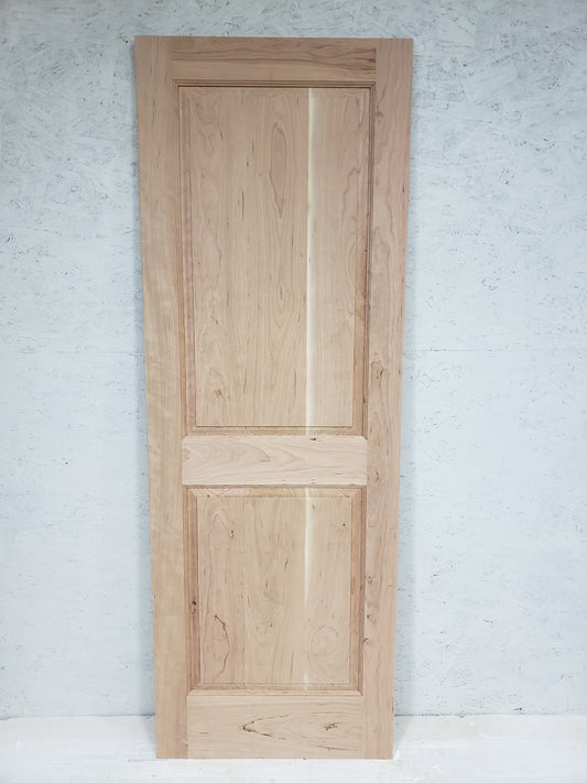 Cherry Craftsman Door, Size 28x80, Two Raised Panel