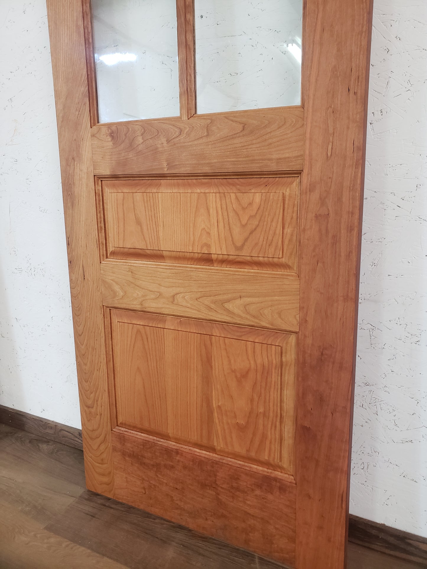 Solid Cherry Wood Door, 28x80, Half Six Lite Door