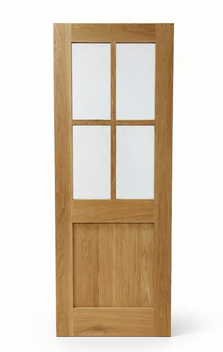 Four Lite Glass Shaker Panel Door | Modern & Transitional Interior Design