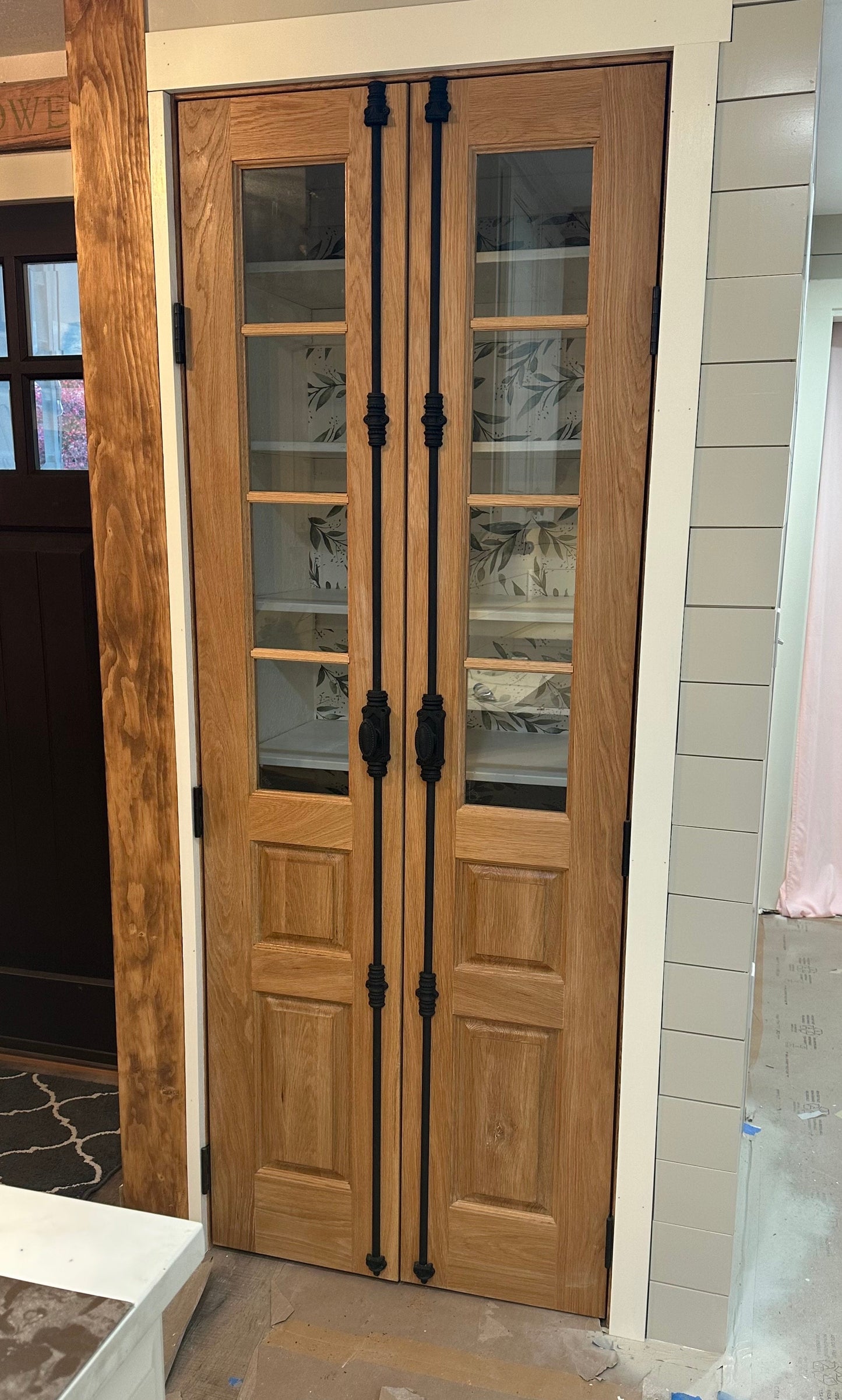 Double Doors in White Oak