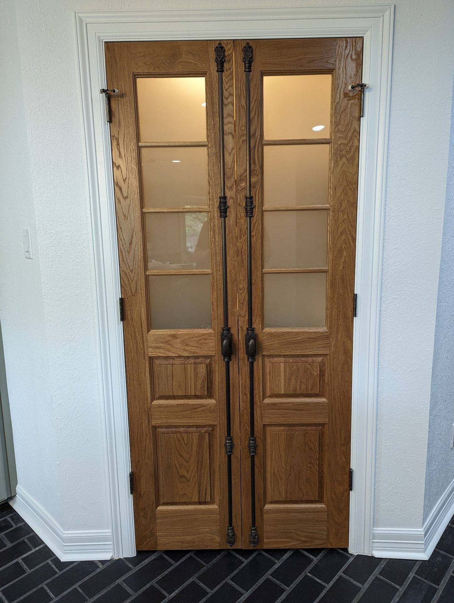 Double Doors in White Oak
