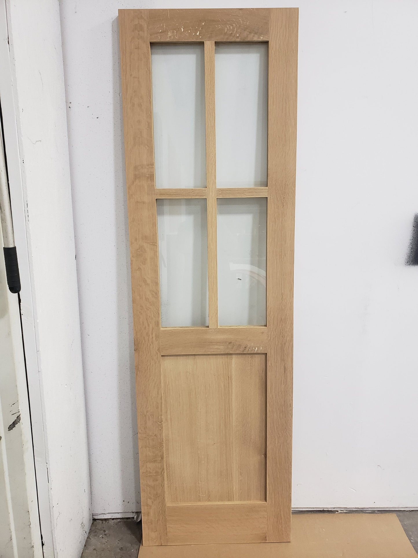 Four Lite Glass Door Single Raised Panel Door